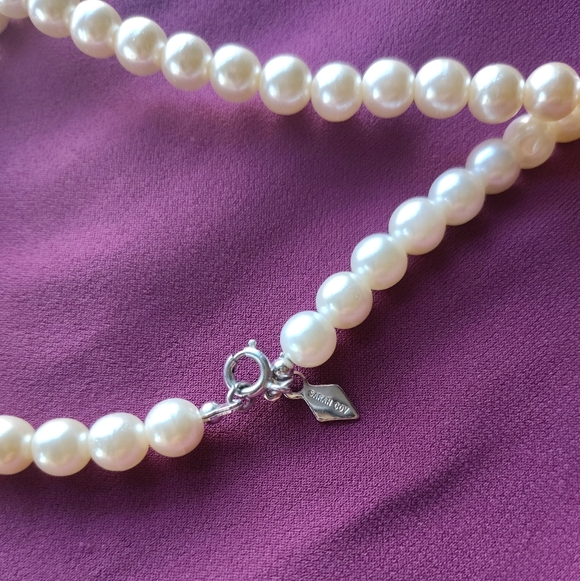 Princess Length Faux Pearl Necklace - Picture 3 of 3
